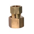 Everflow 1/4" O.D. COMP x 3/8" FIP Reducing Adapter Pipe Fitting, Lead Free Brass C66R-1438-NL